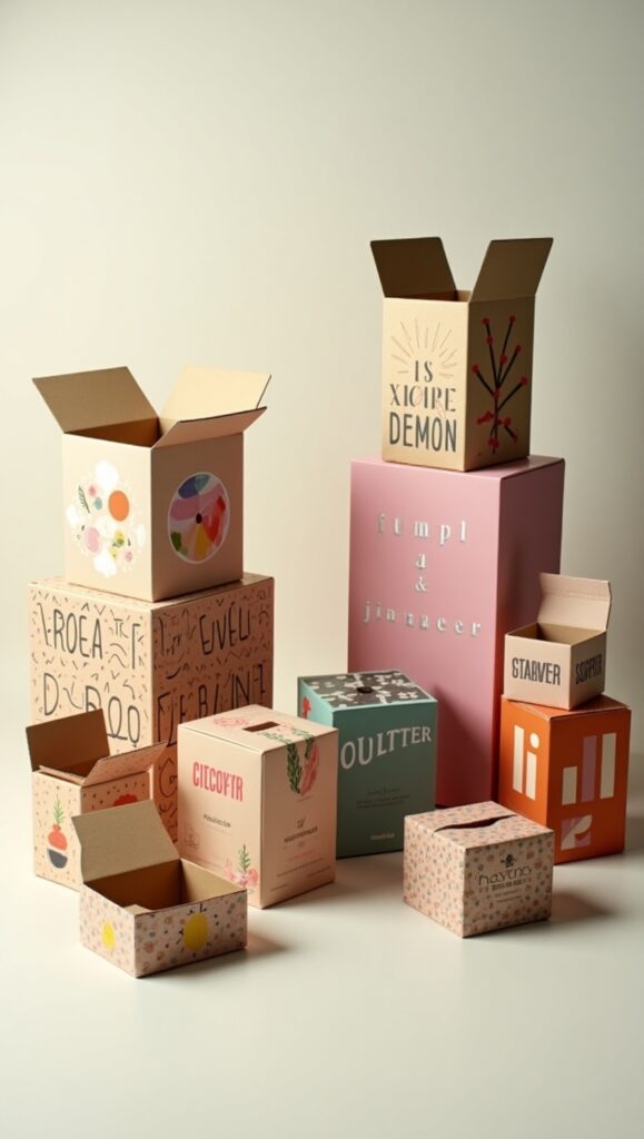 cardboard boxes